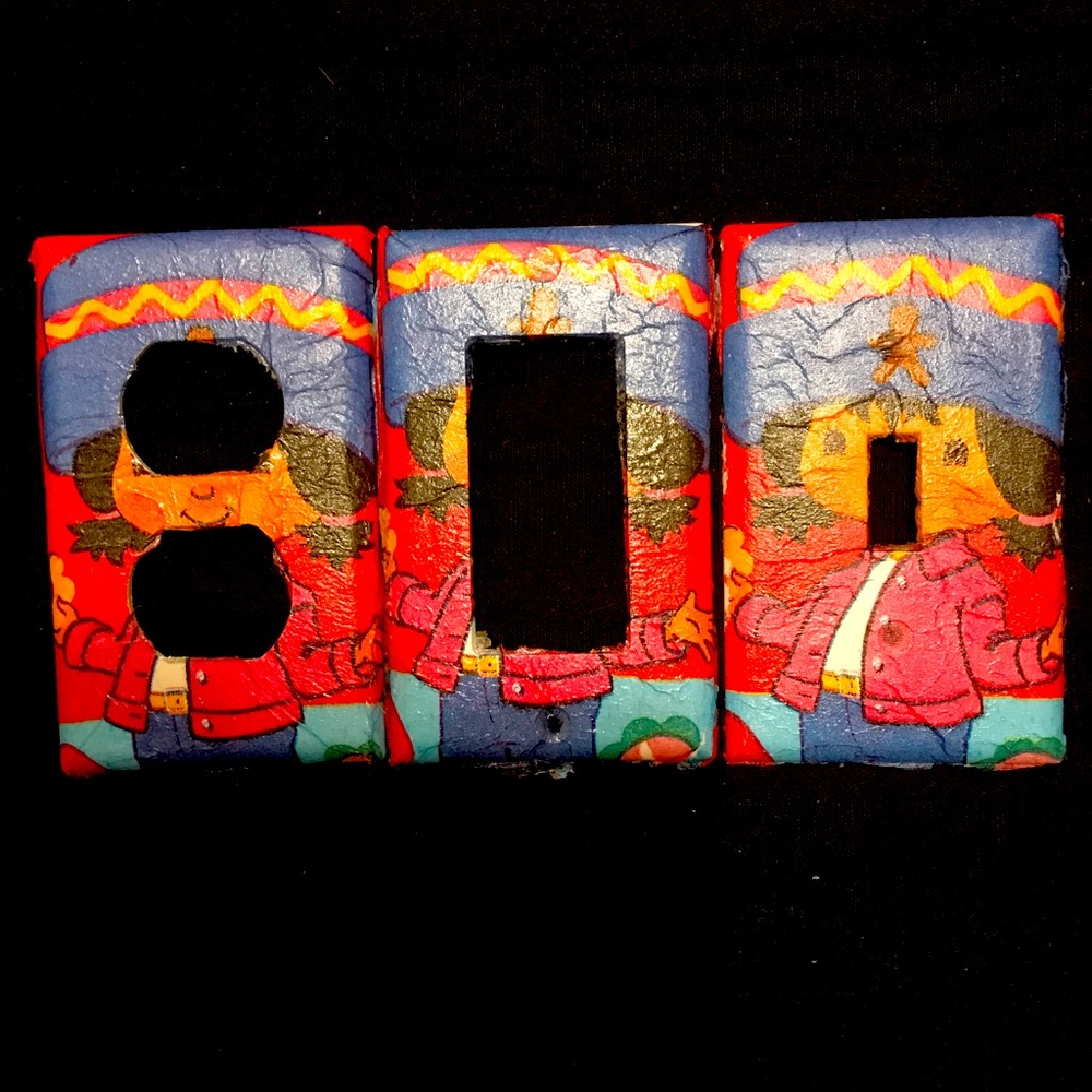 💖 kids room Light and plug cover plates